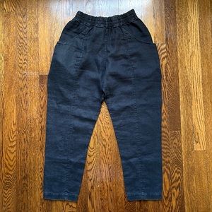 Elizabeth Suzann Clyde Pants Black Linen 6R